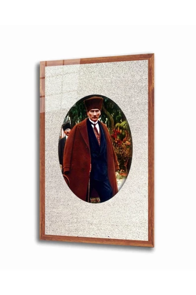Atatürk Dekoratif ve Modern Cam Tablo 4 Mm Dayanıklı Temperli Cam
