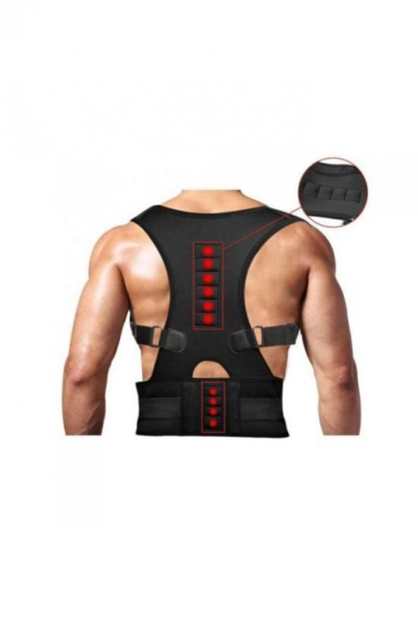 Kamburluk Önleyici Posturex Manyetik Dik Duruş Korsesi Ayarlanabilir Yeni Nesil Dik Durma - Resim 5