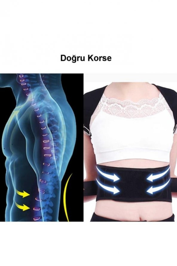 Kamburluk Önleyici Posturex Manyetik Dik Duruş Korsesi Ayarlanabilir Yeni Nesil Dik Durma - Resim 4