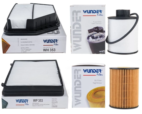 Opel Antara 2.0 Dizel Periyodik Bakım Filtre Seti (BakpakAntara) ürün görseli 1