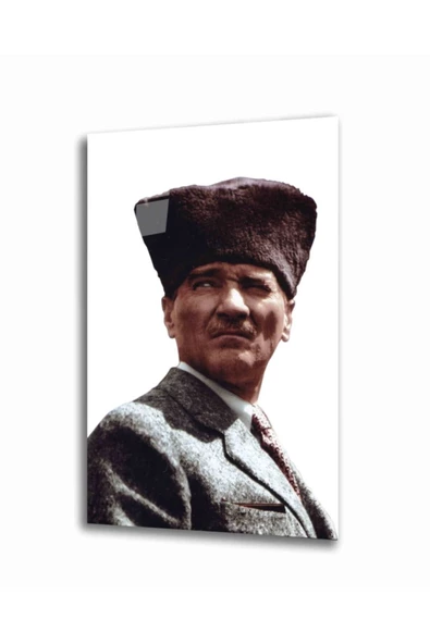 Atatürk Dekoratif ve Modern Cam Tablo 4 Mm Dayanıklı Temperli Cam