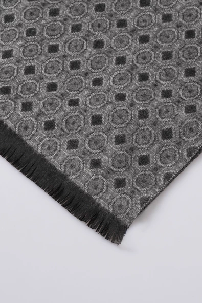 İnce Dokulu Desenli Viskon Şal Kaşkol Atkı - 3