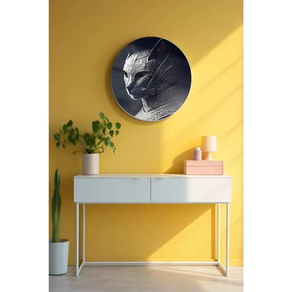 Yuvarlak Sanatsal, Dekoratif Baskı Dekoratif ve Modern Cam Tablo 119 ürün görseli