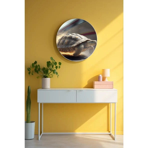 Yuvarlak Sanatsal, Dekoratif Baskı Dekoratif ve Modern Cam Tablo 117 ürün görseli