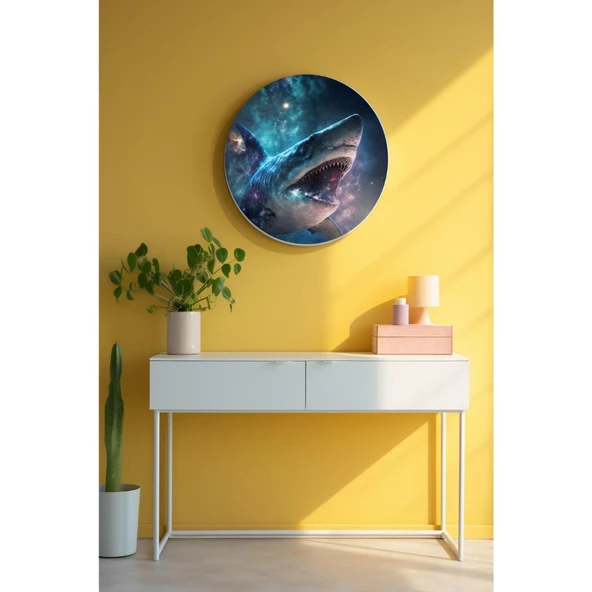 Yuvarlak Sanatsal, Dekoratif Baskı Dekoratif ve Modern Cam Tablo 116