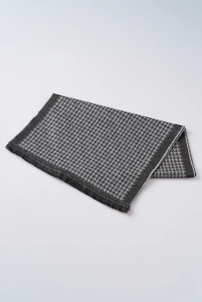 İnce Dokulu Desenli Viskon Şal Kaşkol Atkı - 2