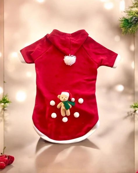 My Teddy Noel Kapşonlu Köpek Süeteri, Köpek Kıayafeti - 9