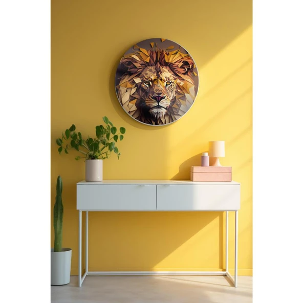 Yuvarlak Sanatsal, Dekoratif Baskı Dekoratif ve Modern Cam Tablo 131 ürün görseli