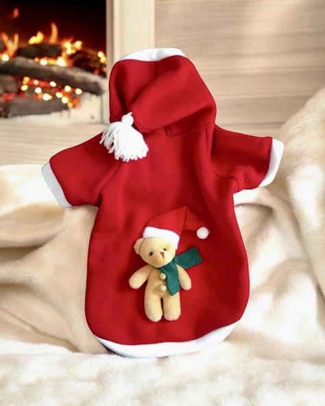 My Teddy Noel Kapşonlu Köpek Süeteri, Köpek Kıayafeti - 5