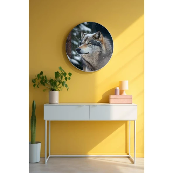 Yuvarlak Sanatsal, Dekoratif Baskı Dekoratif ve Modern Cam Tablo 141 ürün görseli