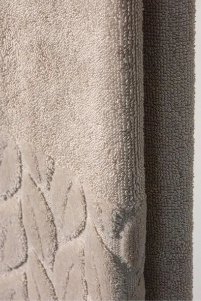 NİVEMESHOME 632 BEJ 90X150 HAZAL BANYO HAVLUSU NURPAK - 4