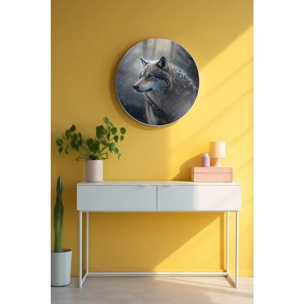 Yuvarlak Sanatsal, Dekoratif Baskı Dekoratif ve Modern Cam Tablo 138 ürün görseli