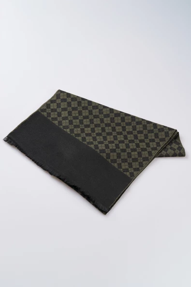 İnce Dokulu Desenli Viskon Şal Kaşkol Atkı - 2