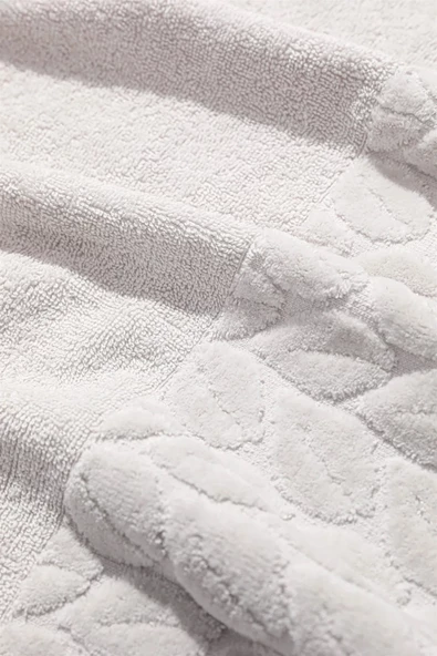 NİVEMESHOME 249 HAZAL EKRU JAKARLI HAVLU NURPAK - 3