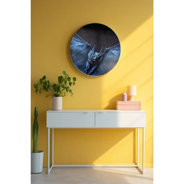 Yuvarlak Sanatsal, Dekoratif Baskı Dekoratif ve Modern Cam Tablo 144