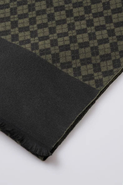 İnce Dokulu Desenli Viskon Şal Kaşkol Atkı - 3