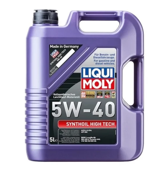 LİQUİ MOLY 5W40 Synthoil High Tech 5 Litre