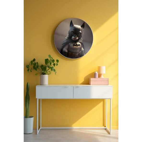 Yuvarlak Sanatsal, Dekoratif Baskı Dekoratif ve Modern Cam Tablo 150