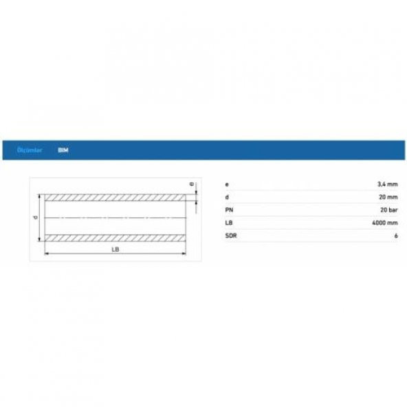 Hakan PP-R Pipe PN20 SDR6 Plastik Boru 20 Mm Pprc Su Tesisat Borusu 100 Mt - 3