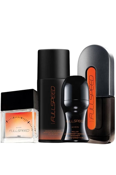 Full Speed Erkek Parüm Deodorant Rollon Dörtlü Set