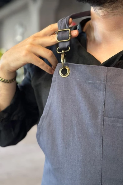 Refsan Giyilebilir Atölye Önlüğü - Antrasit - Resim 2