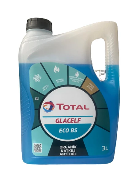 Total Glacelf Eco Bs Mavi Antifriz 3 LT