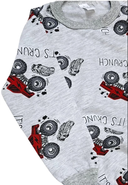 Arabalı Erkek Çocuk Pijama Takım - 4