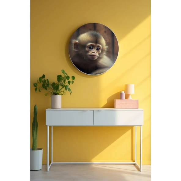 Yuvarlak Sanatsal, Dekoratif Baskı Dekoratif ve Modern Cam Tablo 200 ürün görseli 1