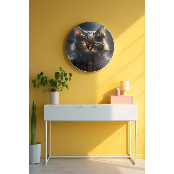 Yuvarlak Sanatsal, Dekoratif Baskı Dekoratif ve Modern Cam Tablo 187 ürün görseli