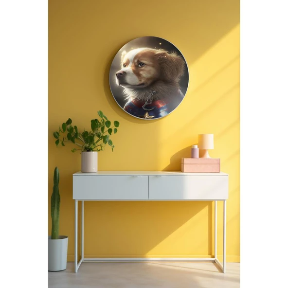 Yuvarlak Sanatsal, Dekoratif Baskı Dekoratif ve Modern Cam Tablo 193 ürün görseli 1