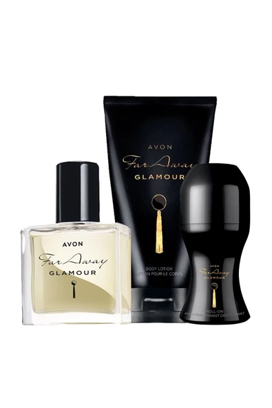 Far Away Glamour Edp 30ml Bayan Parfüm 3lü Set
