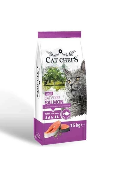 Cat Chefs 15 Kg Somonlu Kısır Kedi Maması