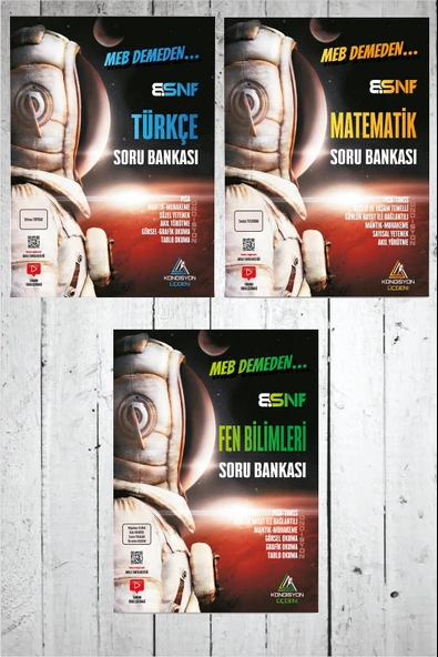 8. Sınıf MEB Demeden Önce Türkçe-Matematik-Fen Bilimleri Soru Bankası - 1