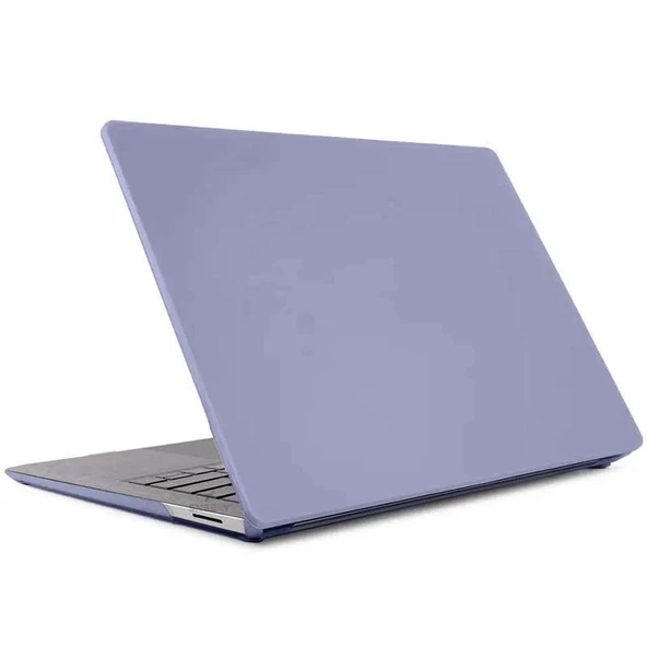 Sneezy Apple Macbook Pro M1 M2 Çip 13.3″ A2338 A2289 İle Uyumlu Kılıf Vanilla Shield Plastik Kapak  Lavanta