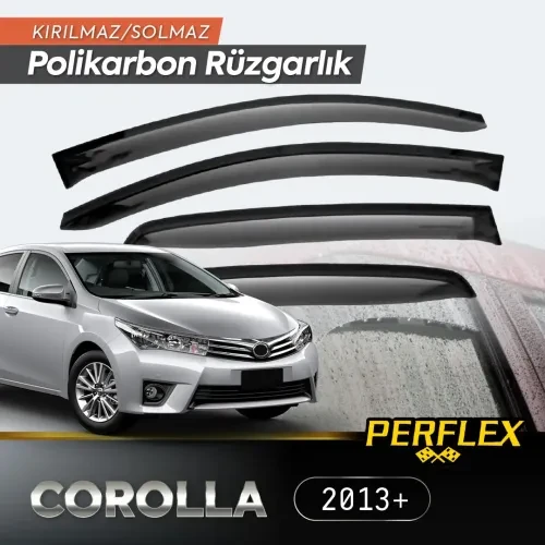 Periboia Perflex Polikarbon Kırılmaz Rüzgarlık V2 Mugen Toyota Corolla 2013+