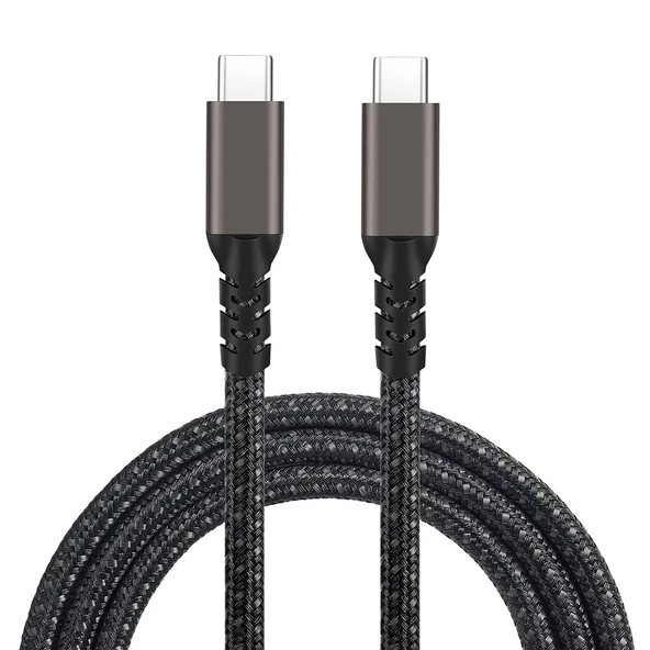 Redclick 2.Jenerasyon Type-C to Type-C USB3.2 PD Data Şarj Kablosu 100W 20Gbps 4K@60Hz 0.2 Metre - 2
