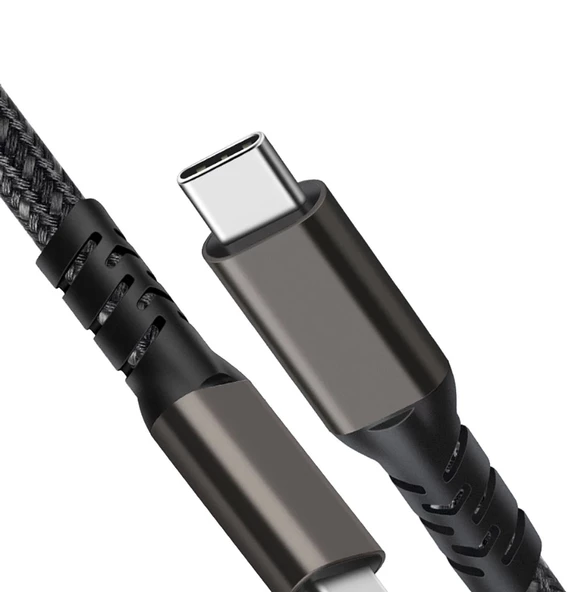 Redclick 2.Jenerasyon Type-C to Type-C USB3.2 PD Data Şarj Kablosu 100W 20Gbps 4K@60Hz 1 Metre - 7