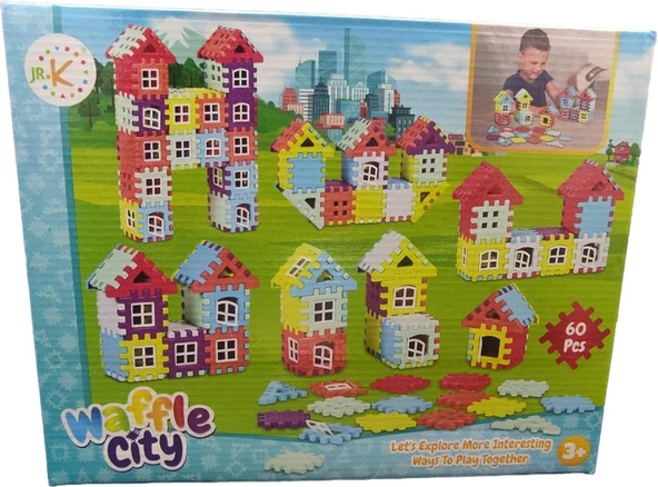 Özka Waffle City 60 Parça Eğlenceli Blok 2023 - 2