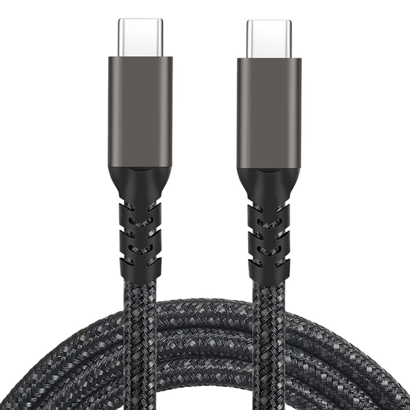 Redclick 2.Jenerasyon Type-C to Type-C USB3.2 PD Data Şarj Kablosu 100W 20Gbps 4K@60Hz 0.2 Metre - 4
