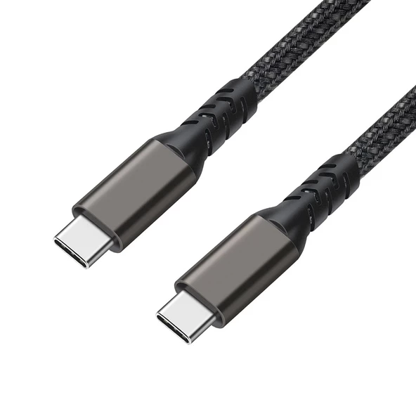 Redclick 2.Jenerasyon Type-C to Type-C USB3.2 PD Data Şarj Kablosu 100W 20Gbps 4K@60Hz 0.2 Metre - 6