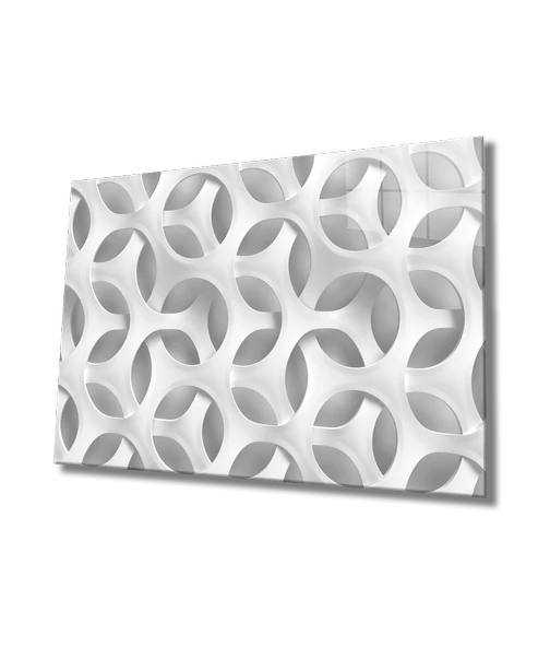 Geometrik Mimari Dekoratif ve Modern Cam Tablo - 1