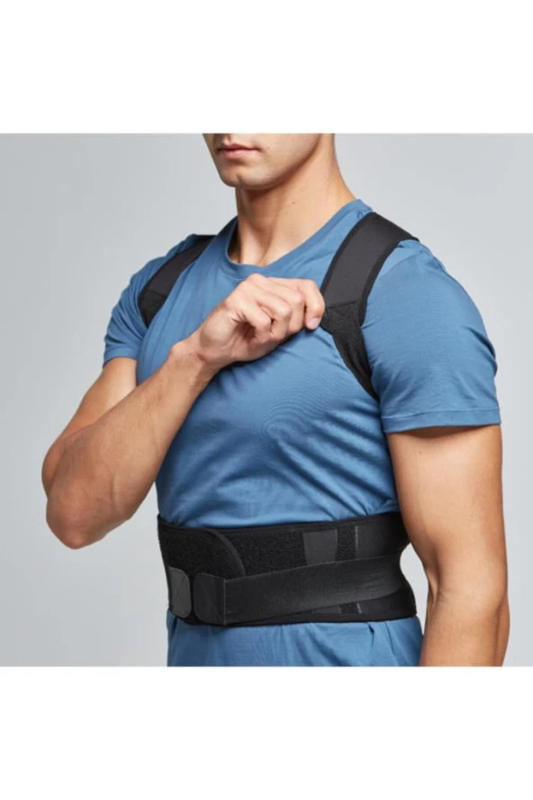 Manyetik Dik Durmak Için Ortopedik Kamburluk Önleyici Dik Duruş Bel Sırt Omuz Korsesi - Resim 2