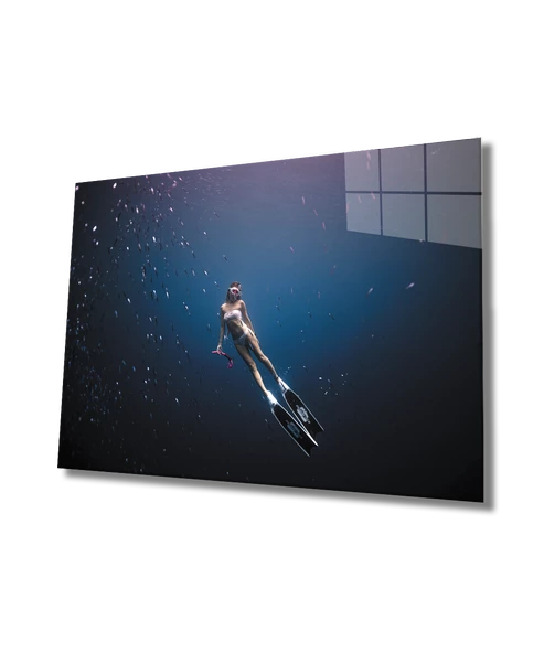 Kadınlar Dekoratif ve Modern Cam Tablo Women ürün görseli