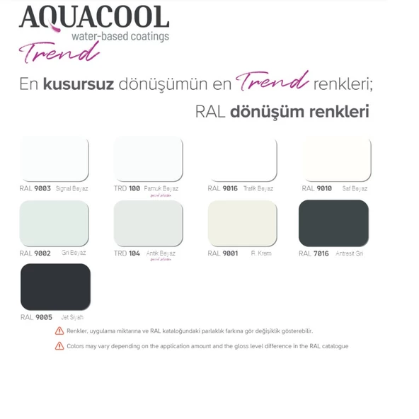 Aquacool Trend Dönüşüm Boyası Seti 500 ML - 2