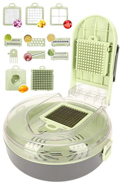 Tilbe Home Vegetable Cutter Pro Rende Sebze Soğan Küp Doğrayıcı Dilimleyici Hazneli Kesici Dicer Rende Seti