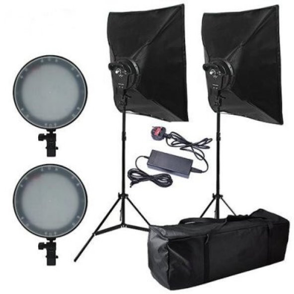 Deyatech 5500K LED Işık Softbox 50x70 Kit sürekli ışık video ışık - 2