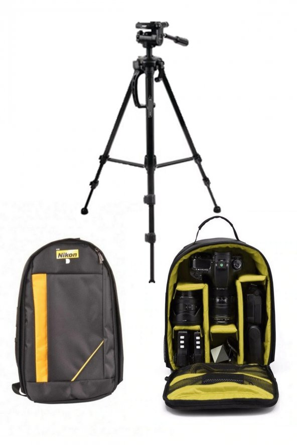 Deyatech Nikon Sırt Çantası DSLR 147cm Tripod+