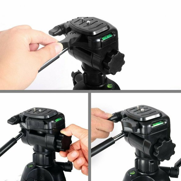 Deyatech Weifeng 3570 170cm Fotoğraf Makinesi Çep Telefonu Tripod - 5