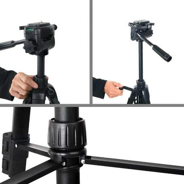 Deyatech Weifeng 3570 170cm Fotoğraf Makinesi Çep Telefonu Tripod - 6