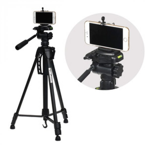 Deyatech 147cm Kamera Telefon Tripodu Fotoğraf Makinesi Tripot - 3